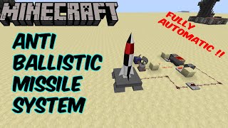 Radar Based ANTI BALLISTIC MISSILE System  Minecraft Missile Defense Tutorial [upl. by Booma]