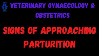 Signs of Approaching Parturition [upl. by Arayt]