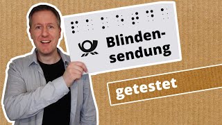 Blindensendung Kostenlos Briefe in Braille versenden [upl. by Sisxela884]