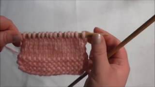 learn to knit  knit 2 together K2tog UK [upl. by Jair]