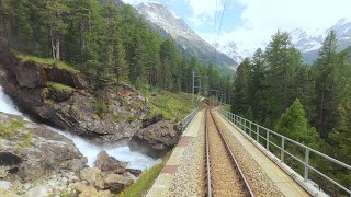 ★ 4K 🇮🇹Tirano  🇨🇭St Moritz summer cab ride Italy to Switzerland 062020 [upl. by Uphemia915]