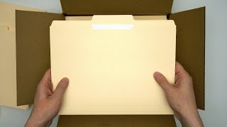 Pendaflex 13 Cut Letter Size Manila File Folders Unboxing [upl. by Felike]