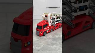 FourLayer Folding Track Container Truck Toy Transport Car Carrier Truck Toy [upl. by Akinaj]