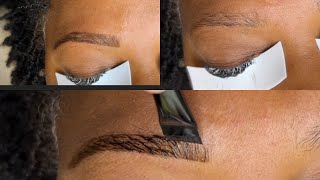 Eyebrows shaping and tinting tutorial  eyebrows tint and shape  eyebrows shaping [upl. by Ahsinroc748]