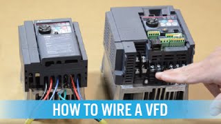 How to wire a VFD  variable frequency drive [upl. by Eiralav922]