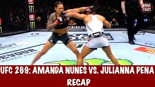 UFC 269 Amanda Nunes vs Julianna Pena Recap [upl. by Nivrad]