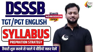 DSSSB TGT PGT ENGLISH SYLLABUS 202324  BOOK  PREPARATION STRATEGY [upl. by Heiner]