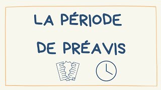 La période de préavis démission licenciement suspension de préavis  explications [upl. by Panayiotis220]