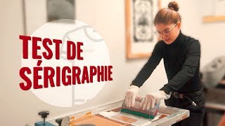 COMMENT FAIRE DE LA SÉRIGRAPHIE  ITW  TEST [upl. by Di357]