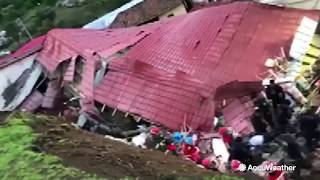 15 killed after heavy rains force wall to collapse onto wedding [upl. by Nnyleimaj]