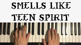 How To Play  Nirvana  Smells Like Teen Spirit Piano Tutorial Lesson [upl. by Yartnoed526]