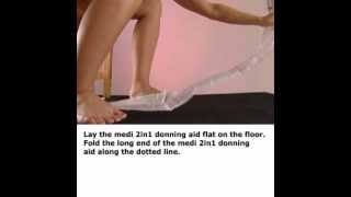 How to put on compression Stockings with mediven 2in1avi [upl. by Braun]