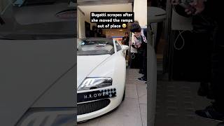 Woman Damages A Bugatti Veyron 😭 [upl. by Yaakov428]