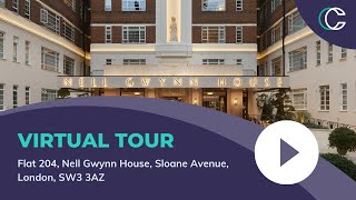 Virtual Tour  Flat 204 Nell Gwynn House Sloane Avenue London SW3 3AZ [upl. by Adria]