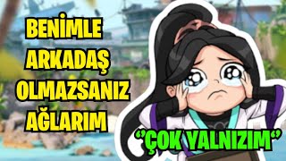 TAKIMDAKİLERLE ZORLA ARKADAŞ OLMAK Valorant Troll [upl. by Nale]