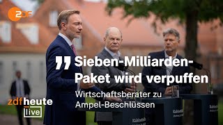 Wirtschaftskrise Scheitern Scholz Habeck und Lindner mit ihren Plänen  ZDFheute live [upl. by Kragh720]