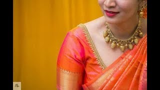 Simple Aari Work Blouse Designs  Simple Work on Blouses For Silk Sarees [upl. by Denton]