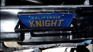 Knight Rider Firebird Rear License plate flipper [upl. by Reivaj]