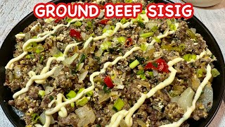 Creamy Beef Giniling Sisig Delicious and Flavorful Ground Beef Sisig Recipe To Try Now [upl. by Atnauq]