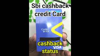 sbi cashback credit card  cashback status 🔥 ₹ 1700 cashback 🔥 shorts cardinfo [upl. by Anil]