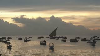 ZANZIBARS SUNSETSO PEACEFULPICTURESQUE SEAFRONT OF STONETOWNZANZIBAR TANZANIA 🇹🇿 [upl. by Peednama849]