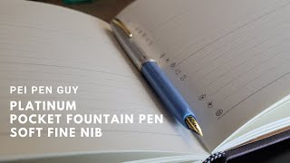 Platinum Pocket Fountain Pen SF Nib [upl. by Skrap]