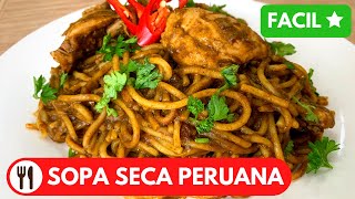 🇵🇪 SOPA SECA CHINCHANA  RECETA PERUANA [upl. by Karyl]