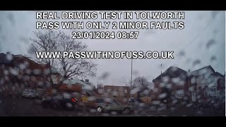 REAL DRIVING TEST ROUTE IN TOLWORTH 1 [upl. by Horn]