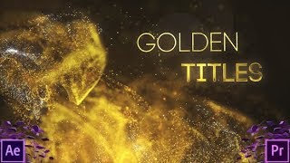 Premiere Pro Templates Review Golden Partilce Titles  Free Font ⭐️⭐️⭐️⭐️⭐️ [upl. by Aiden130]