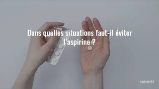 Dans quelles situations fautil éviter l’aspirine [upl. by Cacka]