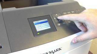 How to set your Lexmark MS711dn series laser printer to print on labels [upl. by Seuqram]