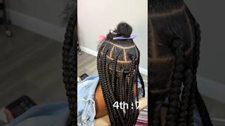 Guideline For Large Knotless✨knotlessbraids viral hairtips trendingshorts hairstyles beauty [upl. by Brock]