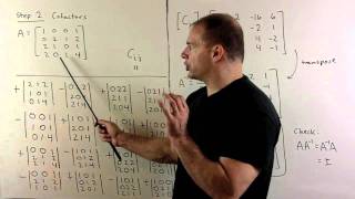 Inverse of 4x4 Matrix Using Adjugate Formula [upl. by Tutt]