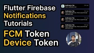 Part3 What is FCM Token Or Device Token  Flutter Firebase Notifications Tutorials In HindiUrdu [upl. by Yeldar]