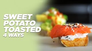 SWEET POTATO TOASTED 4 WAYS [upl. by Bussey]