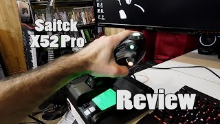 HOTAS  Saitek X52 Pro Flight Control System  Review [upl. by Sueahccaz568]