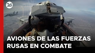 Imágenes impactantes de los aviones de las fuerzas rusas en combate [upl. by Mari]