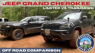 Jeep Grand Cherokee Off Road Comparison  Limited vs Trailhawk [upl. by Wystand967]