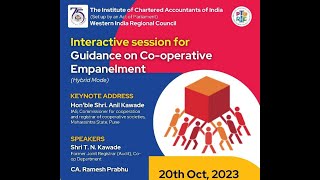 Program on Guidance for Co operative Empanelment Hybrid 20th Oct 2023 [upl. by Ecneps]