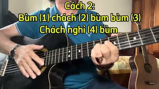 Một cách đệm chơi được 4 điệu nhạc Bolero Rumba Bossanova Cha cha cha Hợp âm chặn Tone Dm [upl. by Ahsita]