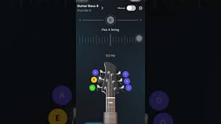 How to tune with 6 string bass tuning Bass Guitar Tuner guitartuner music guitartuning [upl. by Philpot136]