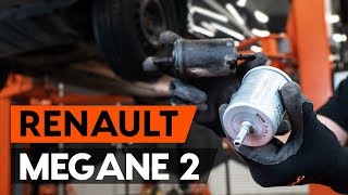 Hoe een brandstoffilter vervangen op een RENAULT MEGANE 2 LM HANDLEIDING AUTODOC [upl. by Ahterod]