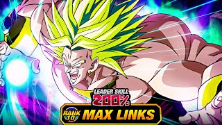 SEEMS TERRIBLE LEVEL 10 LINKS 100 EZA INT LSSJ BROLY DBZ Dokkan Battle [upl. by Haidedej]