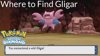 Pokemon Brilliant Diamond  Where to Find Gligar [upl. by Sarkaria]