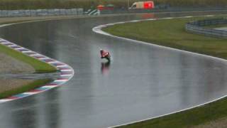 Moto Gp BRNO 2008 powerslide in wet practice by jarsoon [upl. by Toomin814]