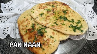 PAN NAAN CASERO PAN EN SARTÉN SIN LEVADURA Y SIN HORNO  Yaely Ortiz [upl. by Agna]