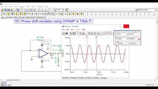 RC phase shift oscillator using OPAMP [upl. by Pendergast28]