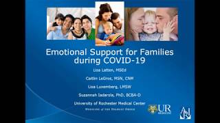 Emotional Support for Families During COVID19 Pandemic [upl. by Loginov501]