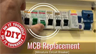 How to Replace Home MCB  Broken Miniature Circuit Breaker Replacement DIY [upl. by Okram]