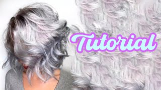 Como Hacer Tinte Gris Plata En Casa l Paso a paso Tutorial [upl. by Eelsnia222]